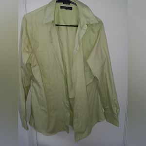 Women's Jones New York button up blouse green
